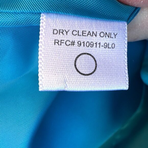 George Womens Teal Velvet Rhinestone Button Single Breasted Glam Blazer Jacket 1 - Picture 9 of 10